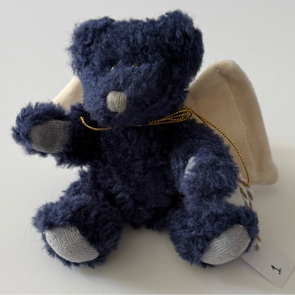 Boyds Bears ~ Set of Three Dietrich Plush Blue Bear Angel Ornaments - Picture 4 of 12